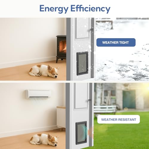 Parab House Pet Door in Dark Black