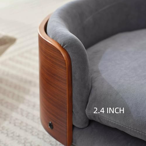 Trygoal Pet Bed Mat in 26.38, Dark Gray & Walnut