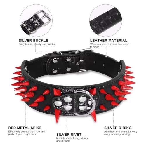 Beirui Animal Collar in Neck 21-24'', Black(Black)