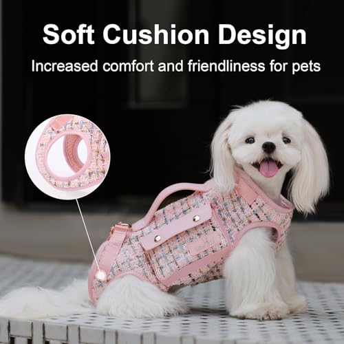 wakytu Animal Harness in X-Small(2-5 LBS), 2.0 Pink