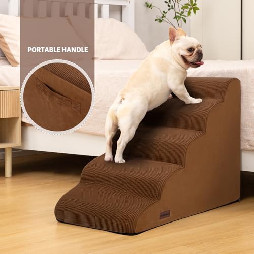 aodisman Animal Stair in Standard 5-Step 22.2"H, Brown
