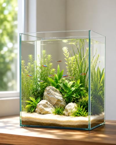 minilake Vivarium in 5 Gallon Vertical, Transparent