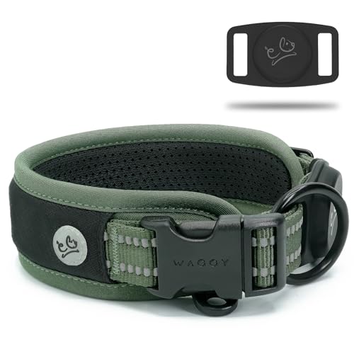 WaggyLife Animal Collar in XS (11.8"-13.8"), Green