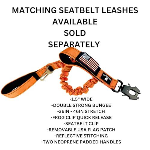 DEZIZEUSK9 Animal Collar in 16-25 INCH, ORANGE-COBVEL2