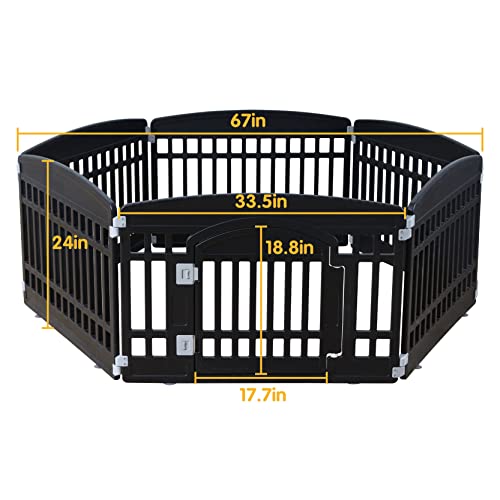 Gupamiga Pet Playpen in Black