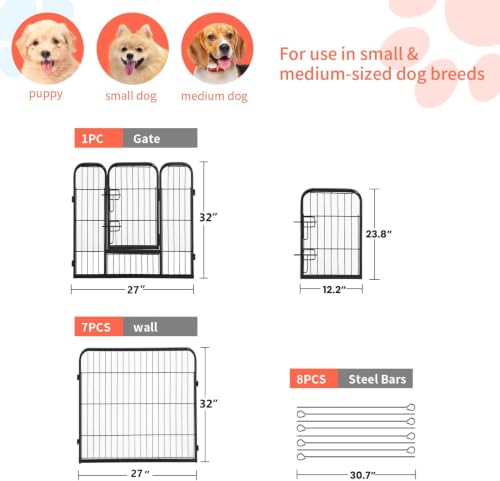 FDW Pet Playpen in Black