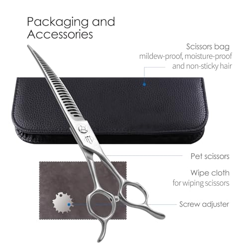 FENICE TOTEM Scissors in 7.0 inch, Silver
