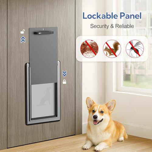 Parab House Pet Door in Dark Black