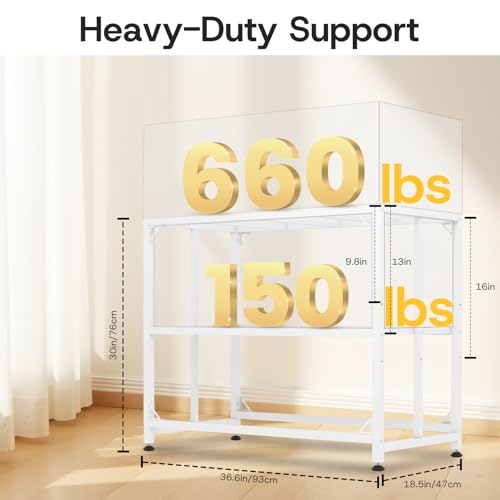 MEWSDEN Item Stand in (40 Gallon)36.5"x18.5", White