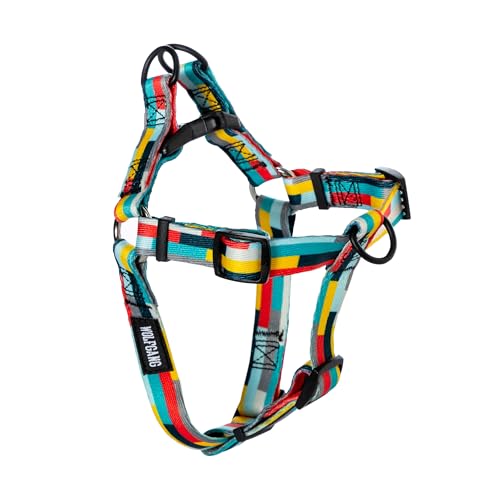 Wolfgang Man & Beast Animal Harness in Small (5/8 Inch x 12-18 Inch), MixTape Print