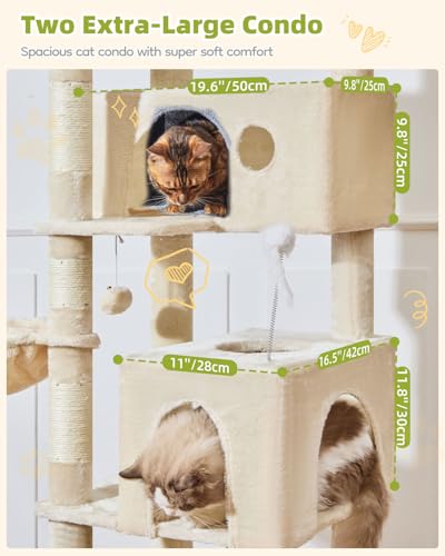 Taoqimiao Pet Activity Structure in 76 inch, Beige