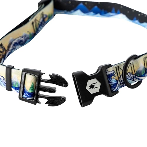 Wolfgang Man & Beast Animal Collar in Small (5/8 Inch x 8-12 Inch), MountainWave Print