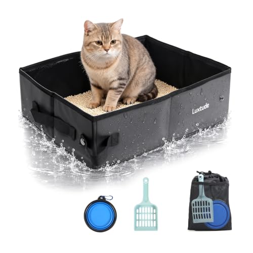 Luxtude Litter Box in Medium, Black