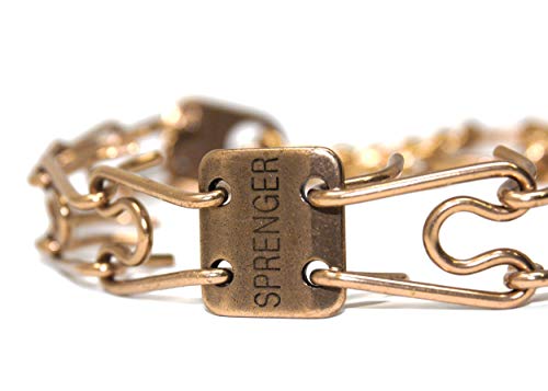 Herm Sprenger Animal Collar in 16in (41cm) x 2.25mm, Gold