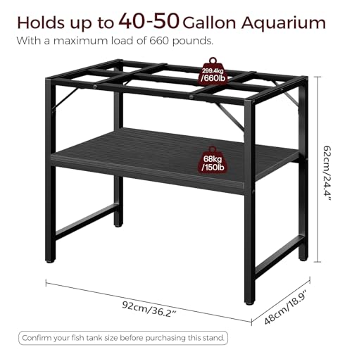 MAHANCRIS Item Stand in 40-50 Gallon, Black