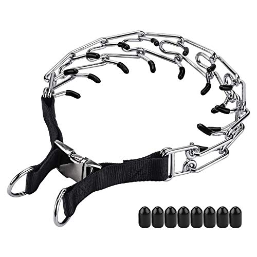 Aheasoun Animal Collar in Medium,3mm,19.6-In, with Buckle, Silver