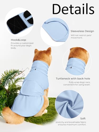 Haloumoning Pet Apparel in X-Small, Sky Blue