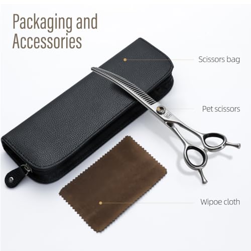 FENICE TOTEM Scissors in 7.0 inch, Curved Chunker