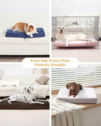 KSIIA Pet Bed Mat in 23.0"L x 17.0"W x 3.0"Th, Dark Grey