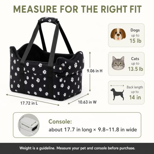 Cullaby Pet Seat in Small, Black