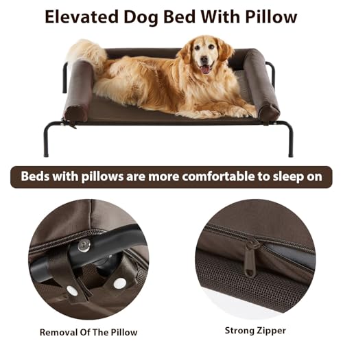RRPETHOME Pet Bed Mat in 54.0"L x 34.0"W x 8.0"Th, Brown