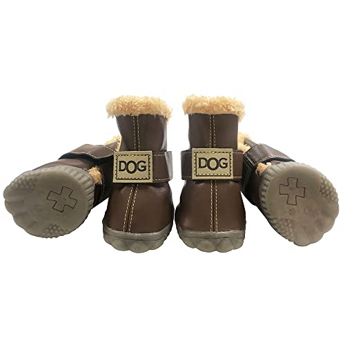 WINSOON Paw Hoof Protector in Size 1, Dark Brown
