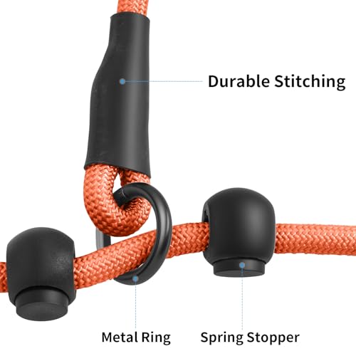 kazazoo Leash in 5.5ft to 8.5ft, Gradient Orange