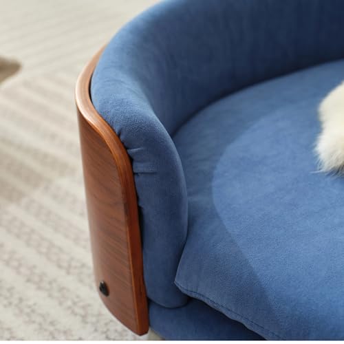 Trygoal Pet Bed Mat in 26.38, Dark Blue & Walnut