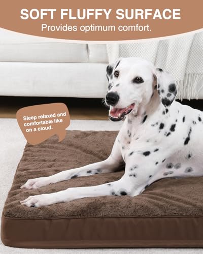 KSIIA Pet Bed Mat in 35.0"L x 22.0"W x 3.0"Th, Brown
