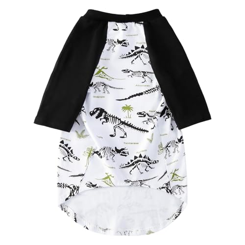 PriPre Pet Apparel in XX-Large, Black Dinosaur