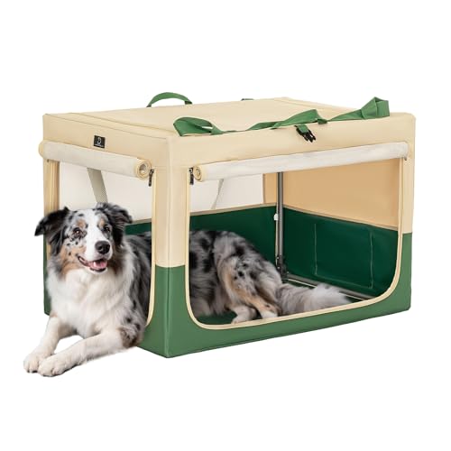 A 4 Pet Animal Cage in 36.0"L x 24.0"W x 23.0"H, Green+Beige