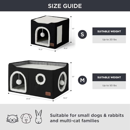 Bedsure Pet Activity Structure in Widen, Black