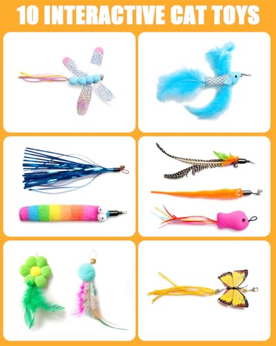 Grevigily Pet Toy in 23.6x15.7x15.7inch, Yellow + Blue