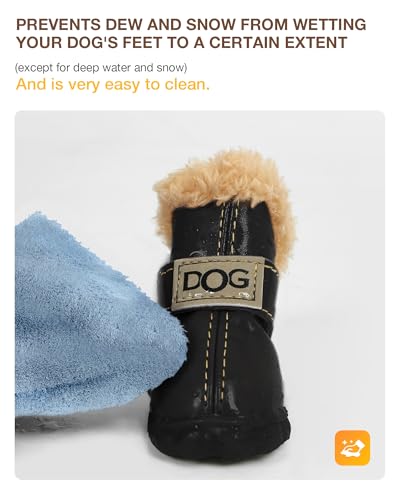 WINSOON Paw Hoof Protector in Size 1, Black