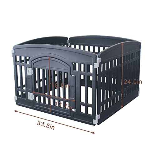 Gupamiga Pet Playpen in Black