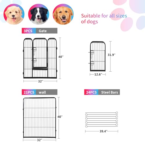 FDW Pet Playpen in Black