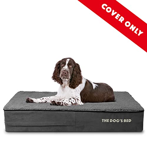 The Dog's Balls Pet Supplies in Large Spare Cover (6" Deep), Grey Plush
