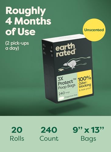 Earth Rated Waste Bag in 240 Bags, Black