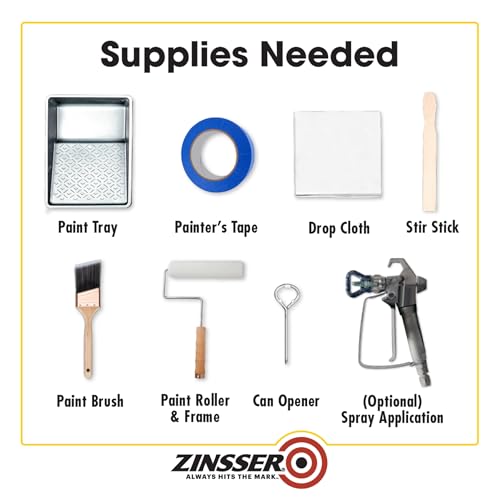 Zinsser Paint in 128 Fl Oz (Pack of 1), White