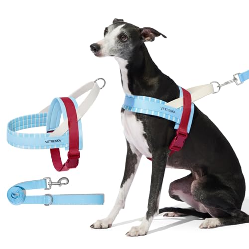 VETRESKA Animal Harness in XS(Chest: 16.9"-22"), Mist & Merlot