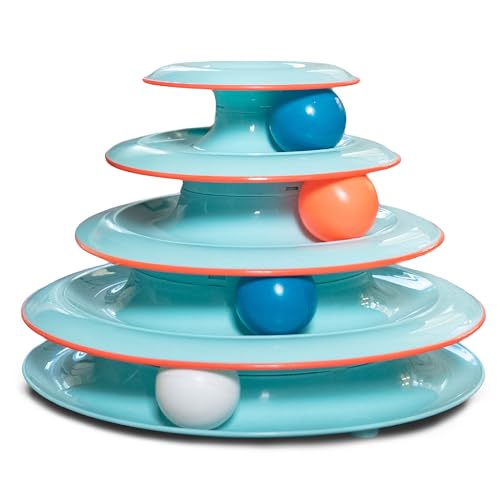 Catstages Pet Toy in One-Size, Chase Meowtain Track Tower
