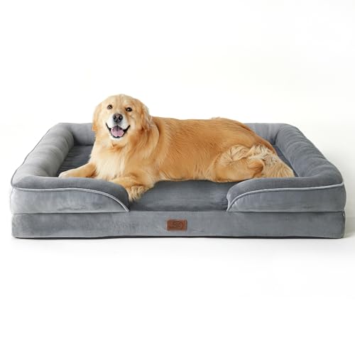 Bedsure Pet Bed Mat in 48"l X 35"w X 8"th, Grey