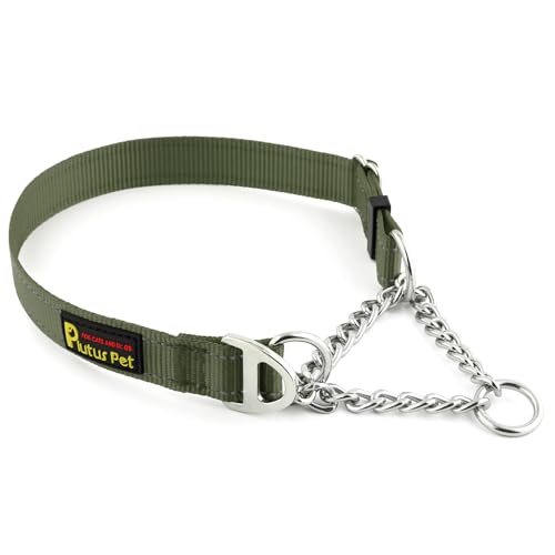 PLUTUS PET Animal Collar in Small, Ranger Green