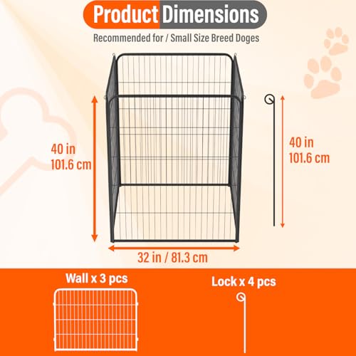 FDW Pet Playpen in Black