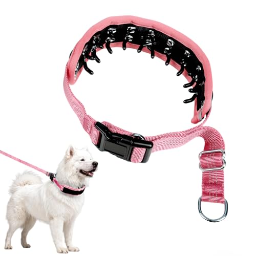 NozlaID Animal Collar in XL(23"-28"), Pink