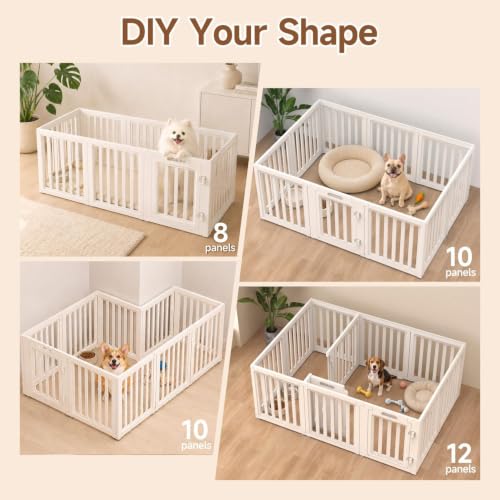 everfront Pet Playpen in 24", White