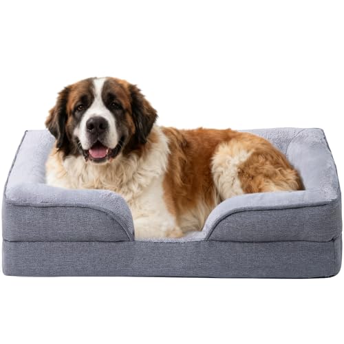 Makigued Pet Bed Mat in 42"L x 32"W x 6.7"Th, Grey