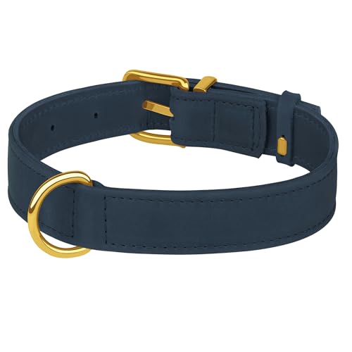 BUDKAS Animal Collar in S, 12"-15" Neck Fit, Smoky Blue