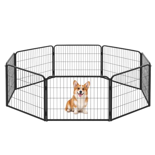 FDW Pet Playpen in 24 Inch, Black