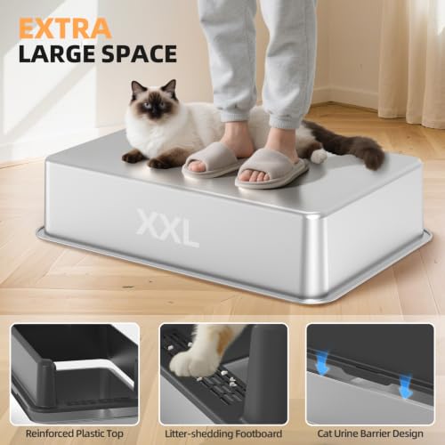 WoofiGo Litter Box in X-Large, 1 - Dark Gray (Pack of 1)